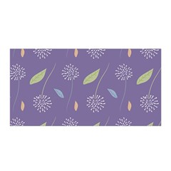 Seamless Pattern Floral Background Violet Background Satin Wrap 35  X 70  by artworkshop