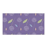 Seamless Pattern Floral Background Violet Background Satin Wrap 35  x 70  Front