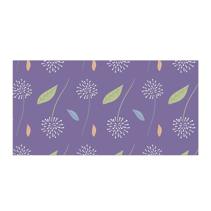 Seamless Pattern Floral Background Violet Background Satin Wrap 35  x 70 