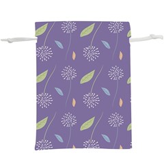 Seamless Pattern Floral Background Violet Background Lightweight Drawstring Pouch (xl) by artworkshop