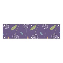 Seamless Pattern Floral Background Violet Background Banner And Sign 4  X 1  by artworkshop