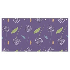 Seamless Pattern Floral Background Violet Background Banner And Sign 8  X 4 