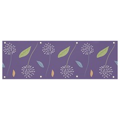 Seamless Pattern Floral Background Violet Background Banner And Sign 9  X 3  by artworkshop