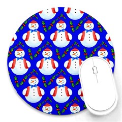 Seamless Repeat Repeating Pattern Round Mousepad by artworkshop