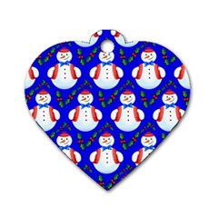 Seamless Repeat Repeating Pattern Dog Tag Heart (two Sides) by artworkshop