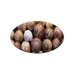 Snail Shells Pattern Arianta Arbustorum Sticker Oval (100 Pack) by artworkshop