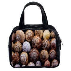 Snail Shells Pattern Arianta Arbustorum Classic Handbag (two Sides) by artworkshop