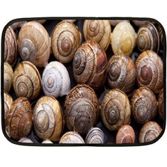 Snail Shells Pattern Arianta Arbustorum Double Sided Fleece Blanket (mini) by artworkshop