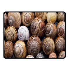 Snail Shells Pattern Arianta Arbustorum Fleece Blanket (small) by artworkshop