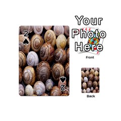 Snail Shells Pattern Arianta Arbustorum Playing Cards 54 Designs (mini) by artworkshop