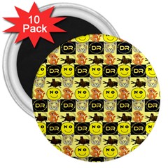 Smily 3  Magnets (10 pack) 