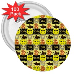 Smily 3  Buttons (100 pack) 