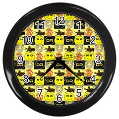 Smily Wall Clock (Black)