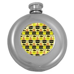 Smily Round Hip Flask (5 Oz) by Sparkle