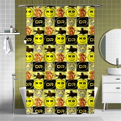 Smily Shower Curtain 48  x 72  (Small) 