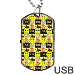 Smily Dog Tag USB Flash (One Side)