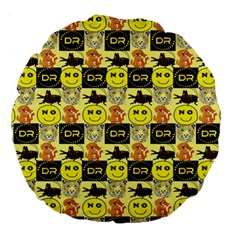 Smily Large 18  Premium Round Cushions