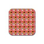 Egg Eyes Rubber Coaster (Square) Front