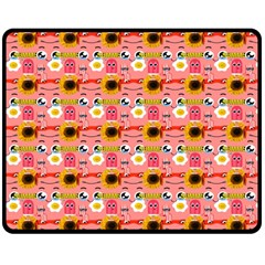 Egg Eyes Fleece Blanket (medium) by Sparkle