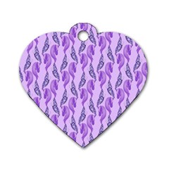 Unicorn Butterfly Dog Tag Heart (one Side) by Sparkle