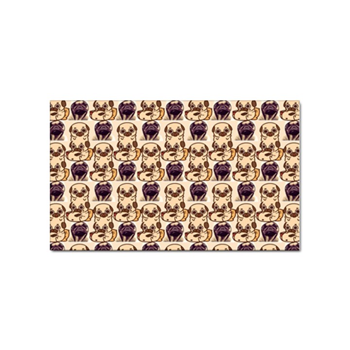 Pugs Sticker Rectangular (100 pack)