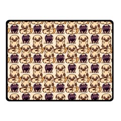 Pugs One Side Fleece Blanket (small) by Sparkle