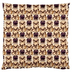 Pugs Large Cushion Case (one Side) by Sparkle