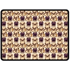 Pugs Fleece Blanket (large)