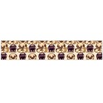 Pugs Large Flano Scarf  Back