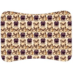 Pugs Velour Seat Head Rest Cushion by Sparkle