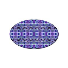 Vertical Striped Ornate Seamless Pattern Sticker (oval) by dflcprintsclothing