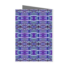 Vertical Striped Ornate Seamless Pattern Mini Greeting Cards (pkg Of 8) by dflcprintsclothing