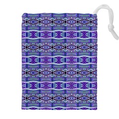 Vertical Striped Ornate Seamless Pattern Drawstring Pouch (4xl) by dflcprintsclothing