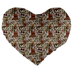 Pattern  Large 19  Premium Heart Shape Cushions