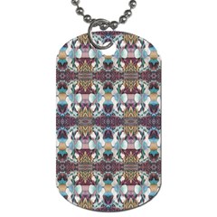 Multicolored Ornate Decorate Pattern Dog Tag (one Side)