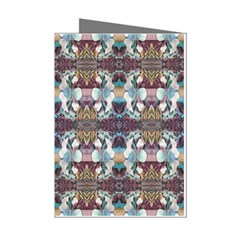 Multicolored Ornate Decorate Pattern Mini Greeting Cards (pkg Of 8) by dflcprintsclothing