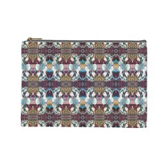 Multicolored Ornate Decorate Pattern Cosmetic Bag (large)