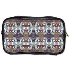 Multicolored Ornate Decorate Pattern Toiletries Bag (one Side)