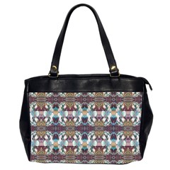 Multicolored Ornate Decorate Pattern Oversize Office Handbag (2 Sides) by dflcprintsclothing