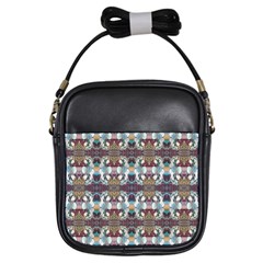 Multicolored Ornate Decorate Pattern Girls Sling Bag