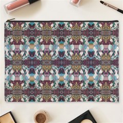 Multicolored Ornate Decorate Pattern Cosmetic Bag (XXXL)