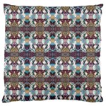 Multicolored Ornate Decorate Pattern Large Flano Cushion Case (Two Sides) Back