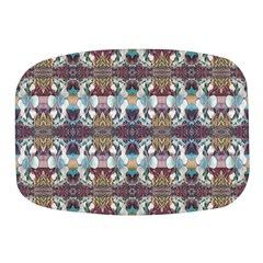 Multicolored Ornate Decorate Pattern Mini Square Pill Box