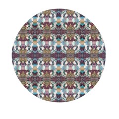 Multicolored Ornate Decorate Pattern Mini Round Pill Box (Pack of 5)