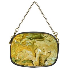 Kaleido Art Gold Chain Purse (two Sides) by kaleidomarblingart