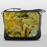 Kaleido Art Gold Messenger Bag Front