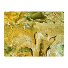 Kaleido Art Gold Premium Plush Fleece Blanket (mini) by kaleidomarblingart