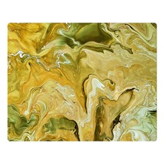 Kaleido Art Gold Premium Plush Fleece Blanket (large) by kaleidomarblingart