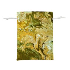 Kaleido Art Gold Lightweight Drawstring Pouch (l) by kaleidomarblingart