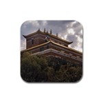 Buddhist Temple, Lavalleja, Uruguay Rubber Square Coaster (4 pack) Front